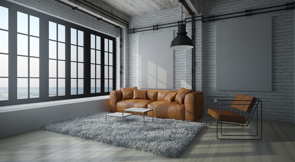 decoracao-industrial-sala-minimalista-loft