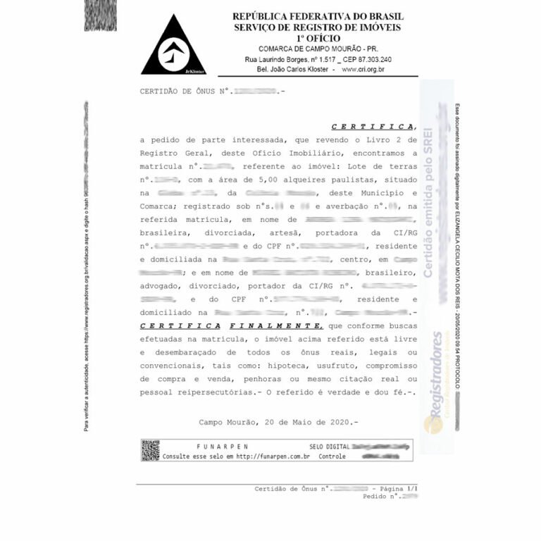 Certidão de ônus reais O que é, quanto custa e como tirar? Certidão de ônus reais O que é, quanto custa e como tirar?