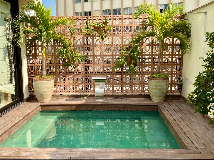 piscina gradil jardim apartamento garden madeira