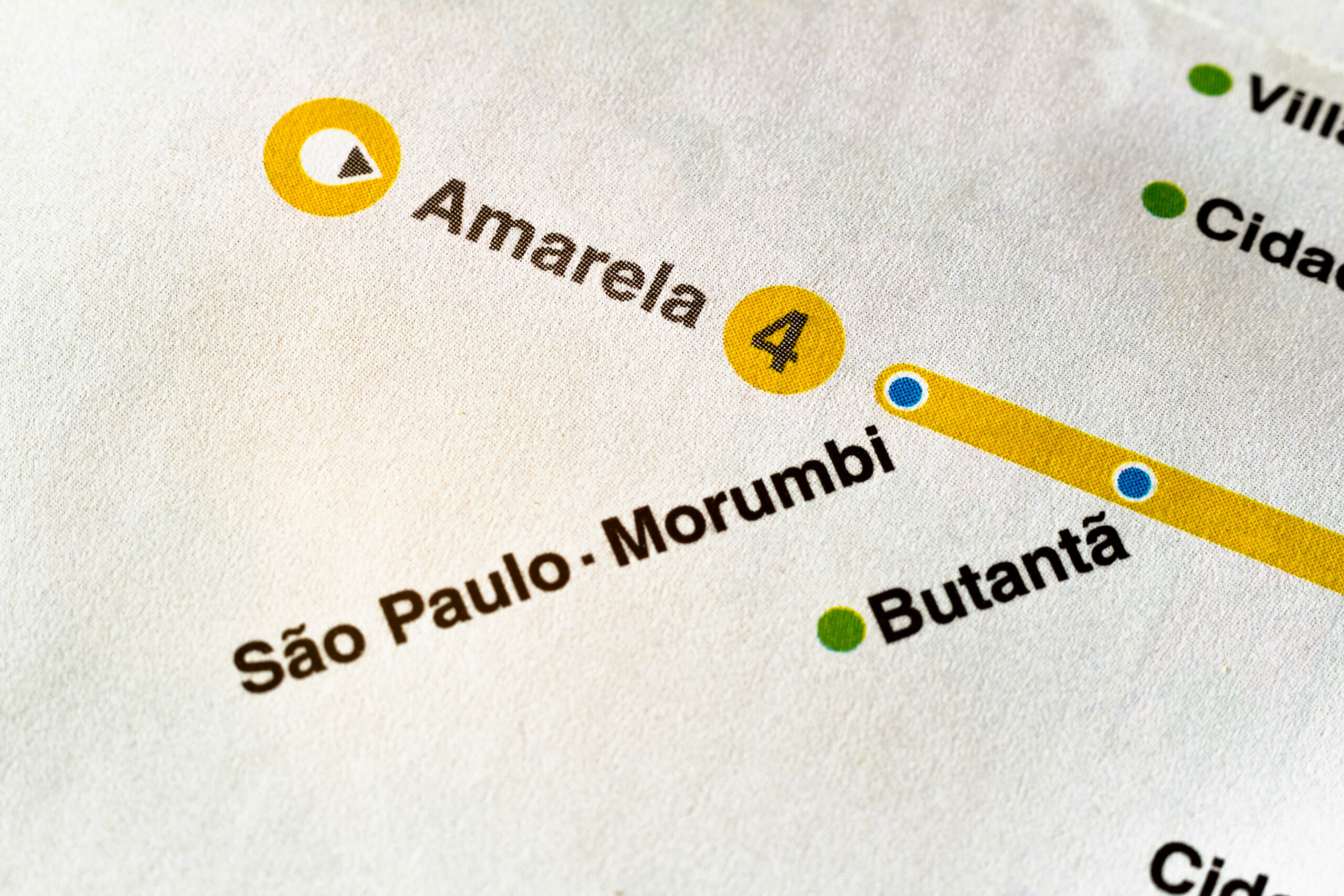 mapa da linha amarela metro sao paulo