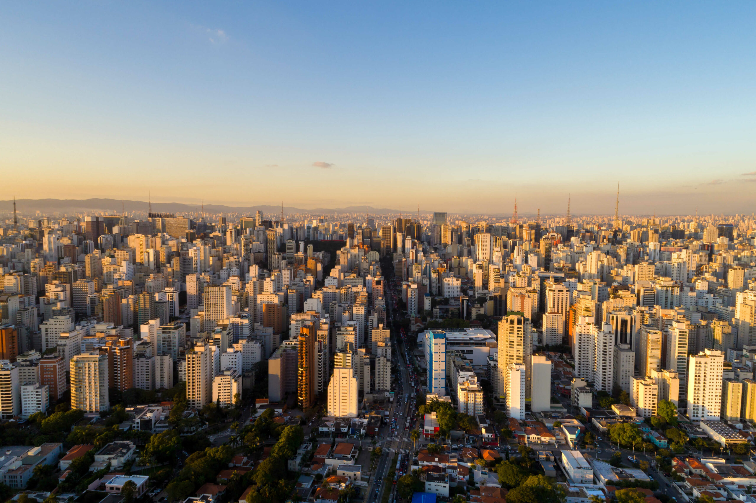 Imagem aérea da cidade de São Paulo. foto: Shutterstock