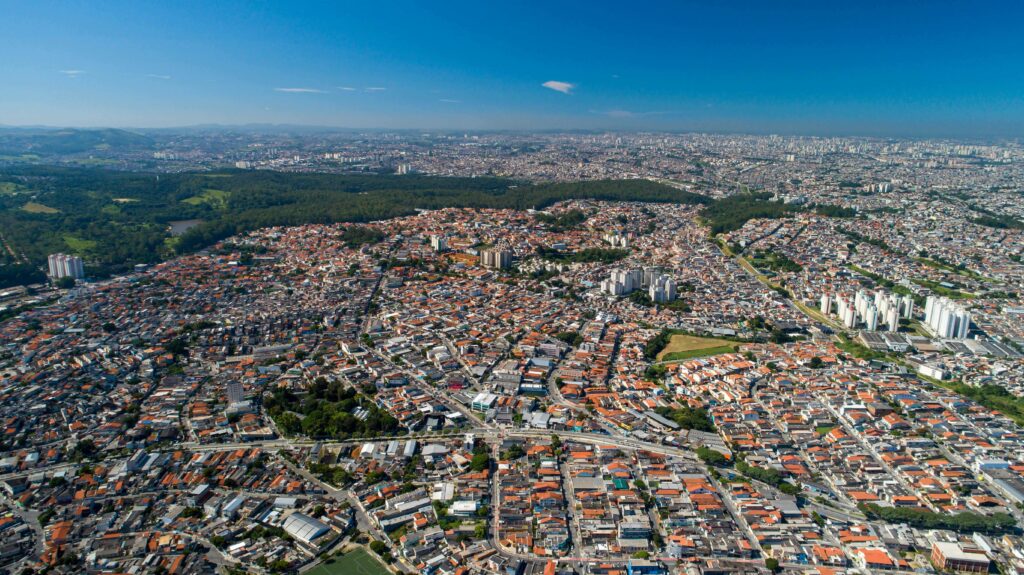 vista aérea do bairro de Itaquera, na zona leste de sao paulo
Foto: Shutterstock