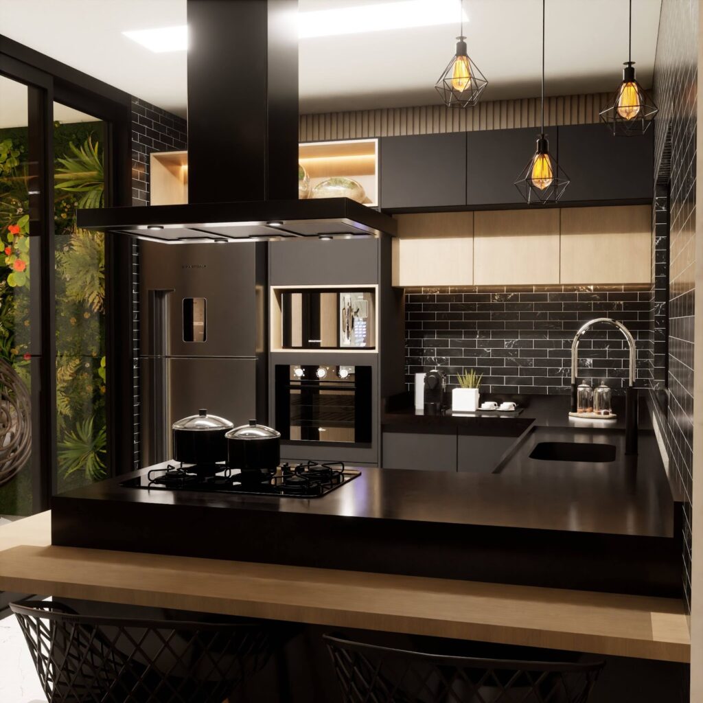 Cozinha Preta Como Decorar Para Criar Um Ambiente Moderno Portal Loft Cozinha Preta Como Decorar Para Criar Um Ambiente Moderno Portal Loft