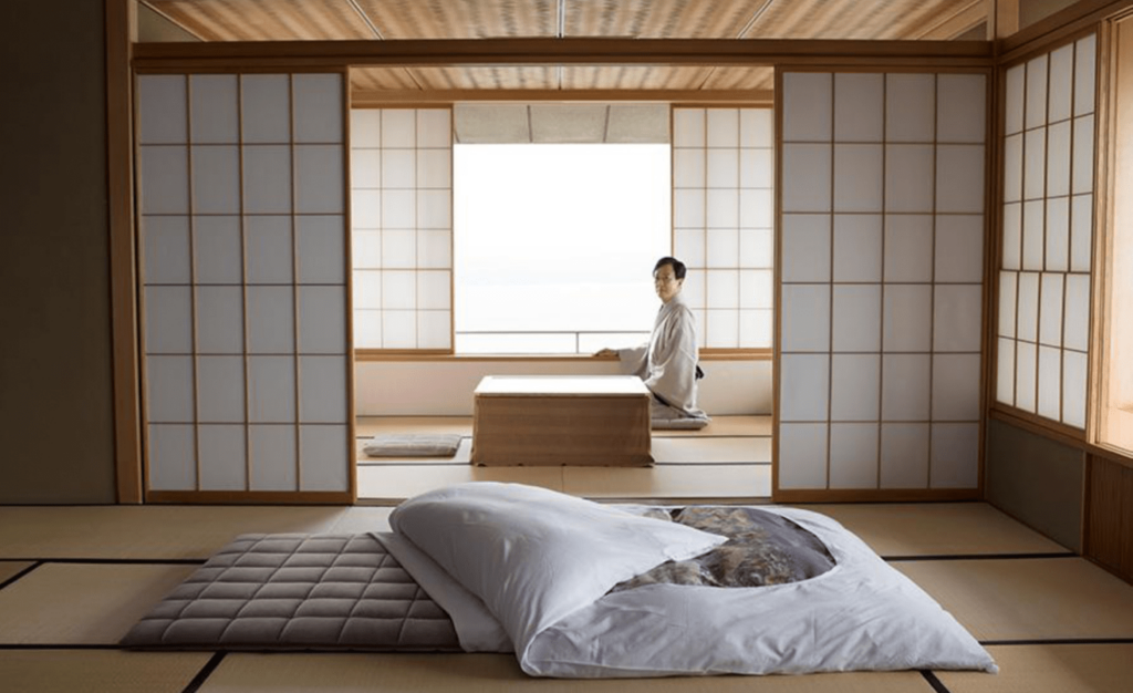 decoração japonesa, futon, futon japones